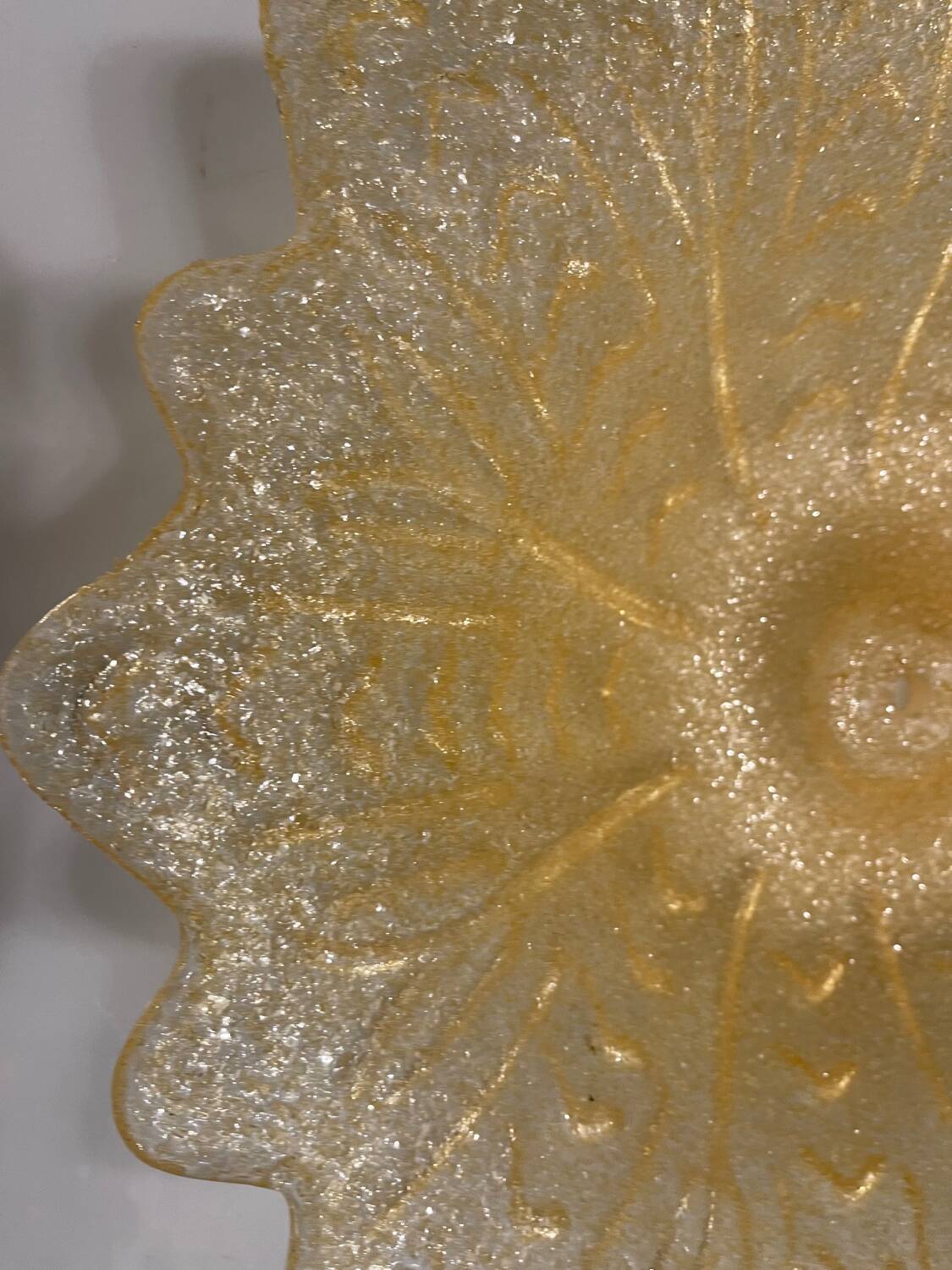 Plafonniers en verre de Murano, ensemble de 2