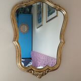 Former mirror, gilded molding, french classic 30x51cm