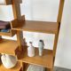 Bookcase on solid beech legs from the 80s