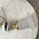 Pair of tulip wall lamps in molded glass on porcelain support 20s