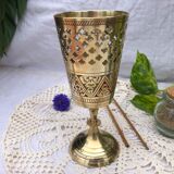 Golden brass incense holders INDIA.