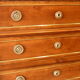 Commode Louis XVI 3 tiroirs en bois fruitier, 19eme