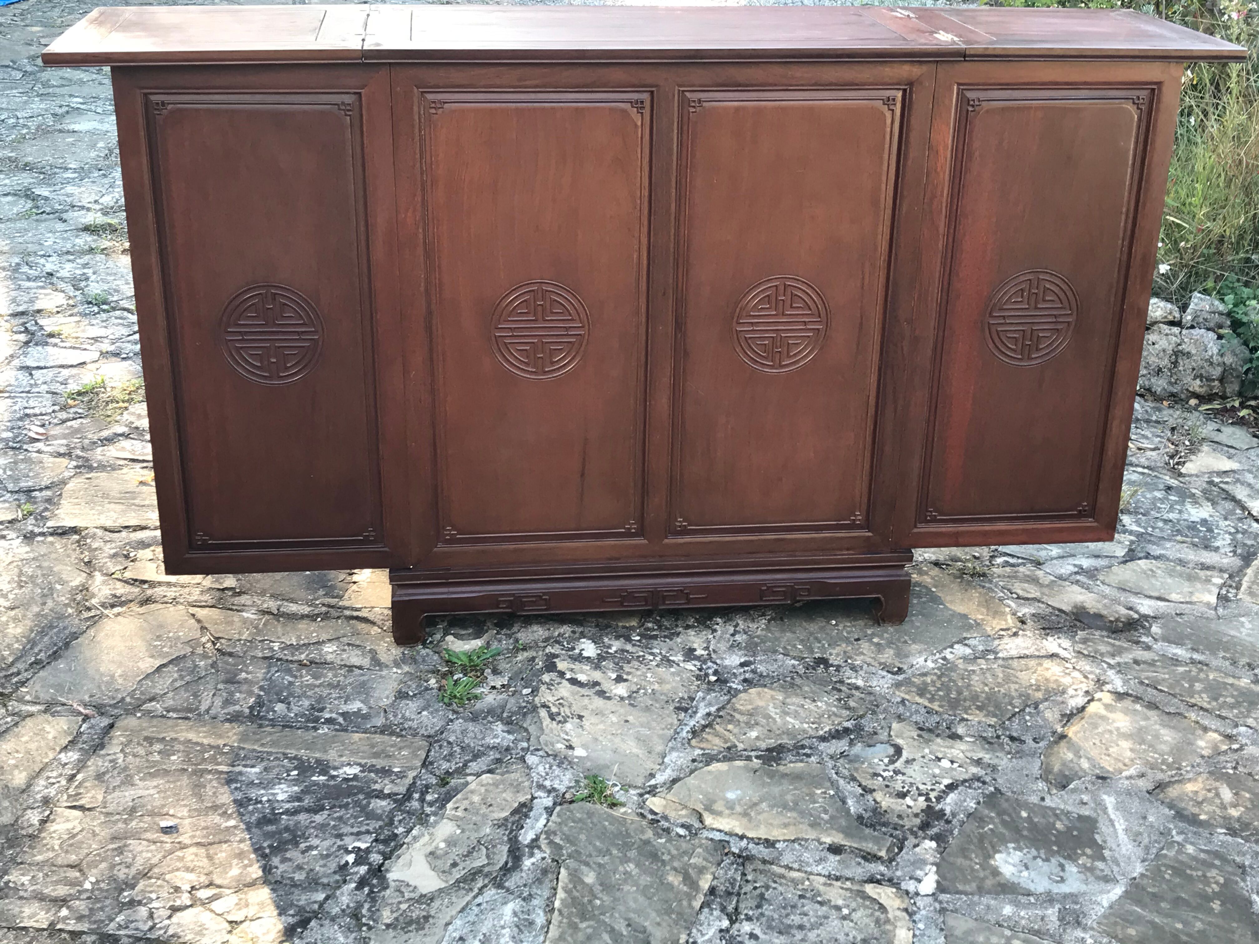 Art Deco rosewood bar