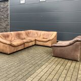 De Sede Ds46 Modulair 5mm Buffel leather NECK Cognac Bruin