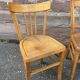 lot 4 Chaises bistrot dépareillé bois courbé