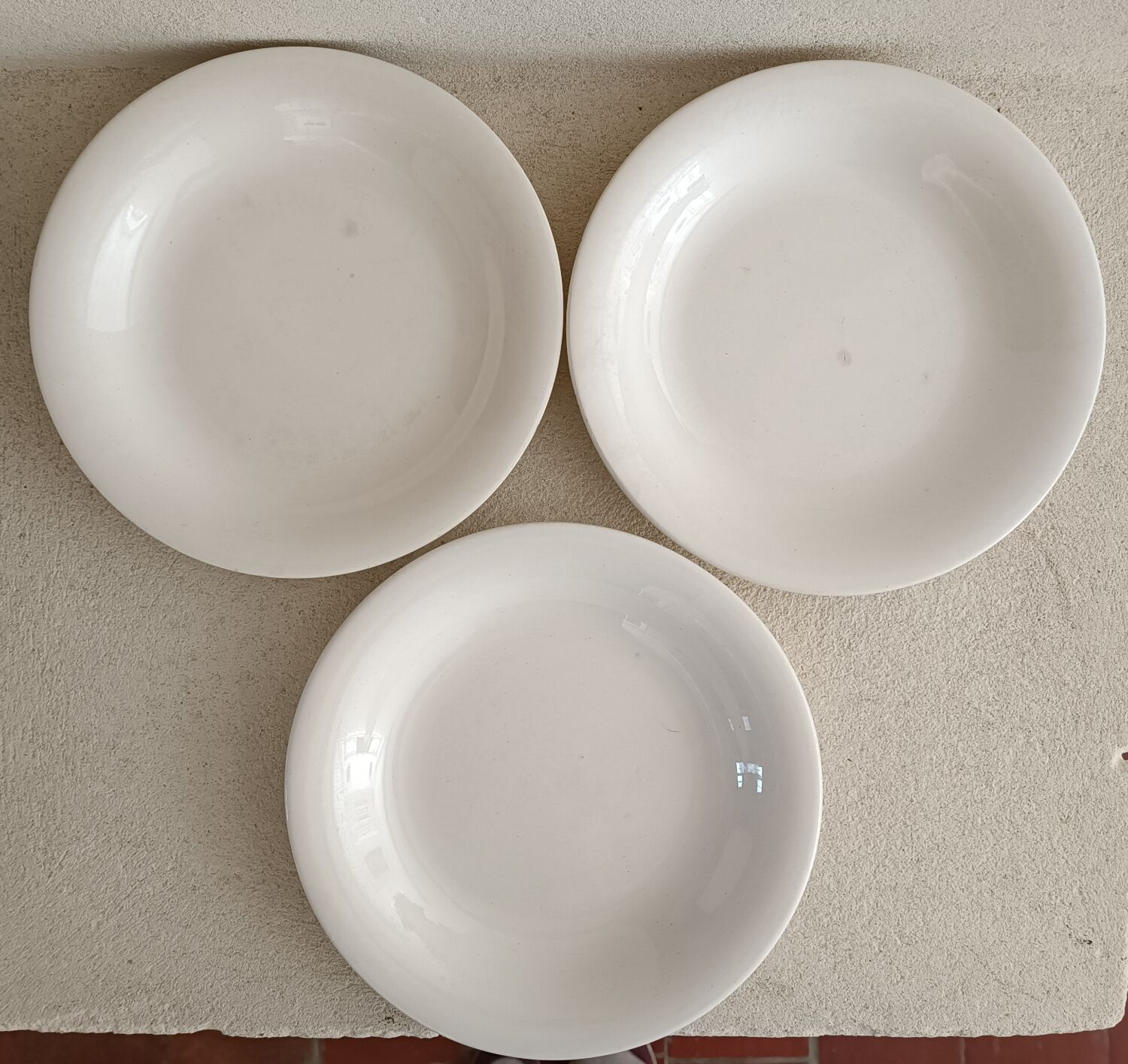 3 hollow plates Sarreguemines