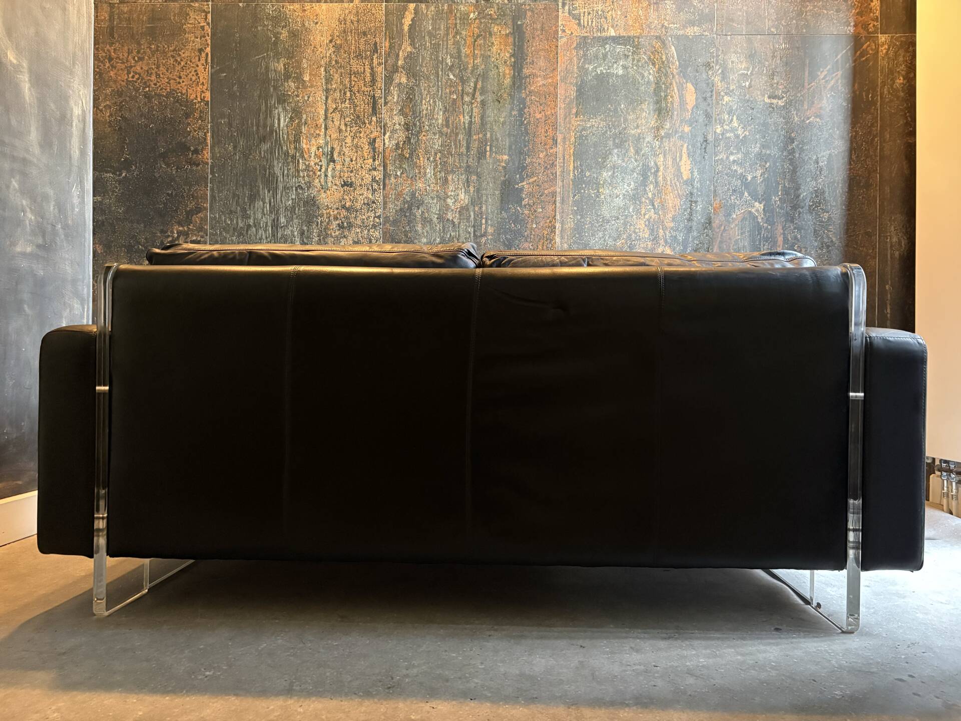 Set of (2) mid-century armchairs and a 2-seater sofa.