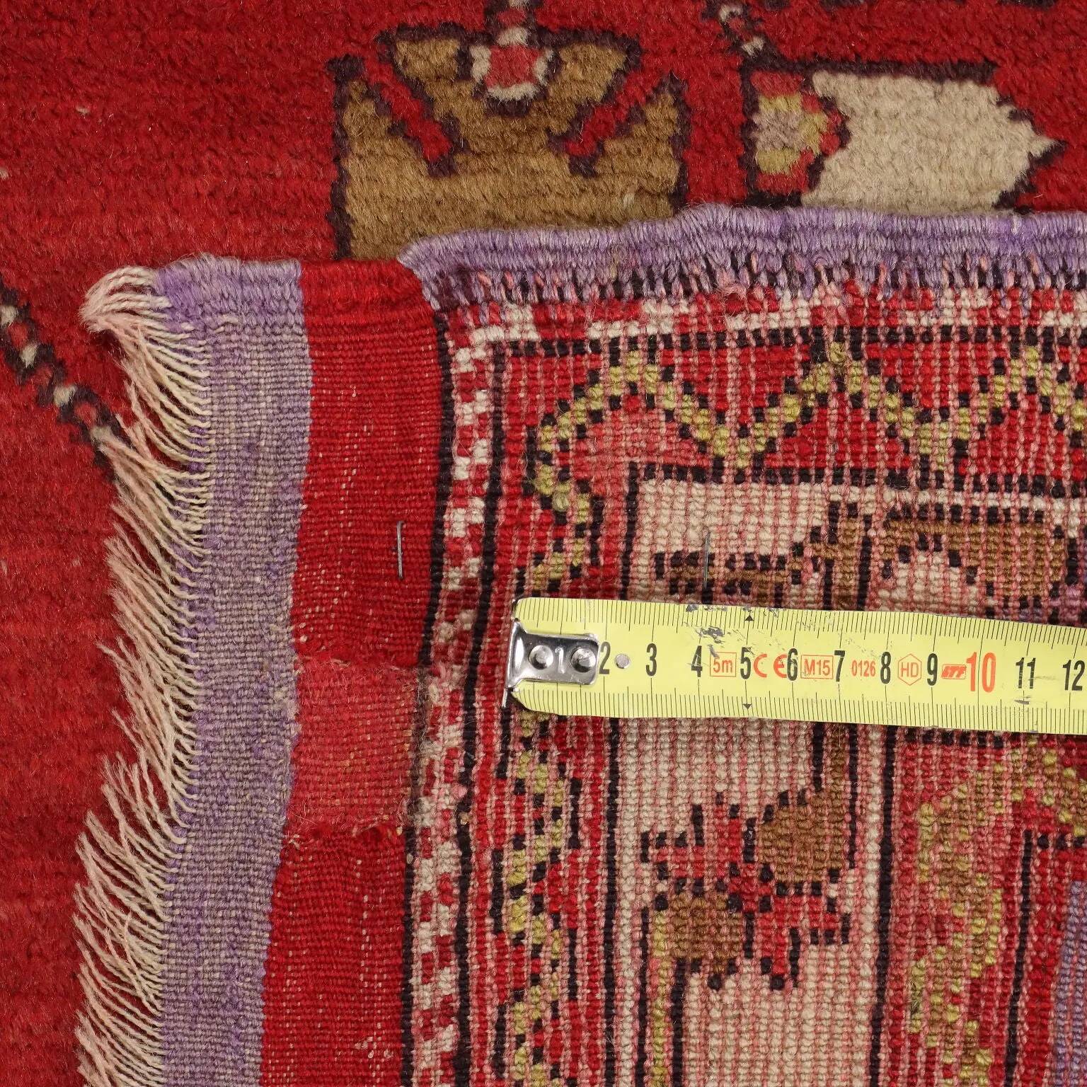 Tapis Kula ancien en laine, gros nœud, Turquie, 75 x 47 In