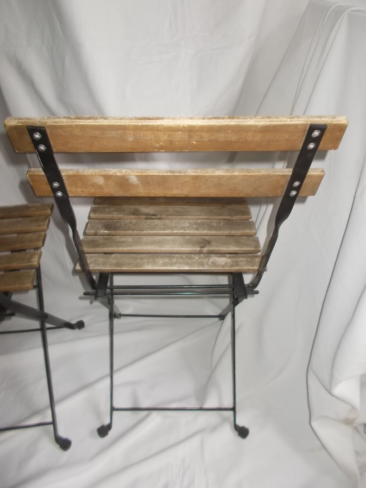 Old pair of folding garden chairs