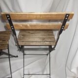 Old pair of folding garden chairs
