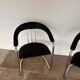 Chaises de bureau arrben italie années 70 chrome