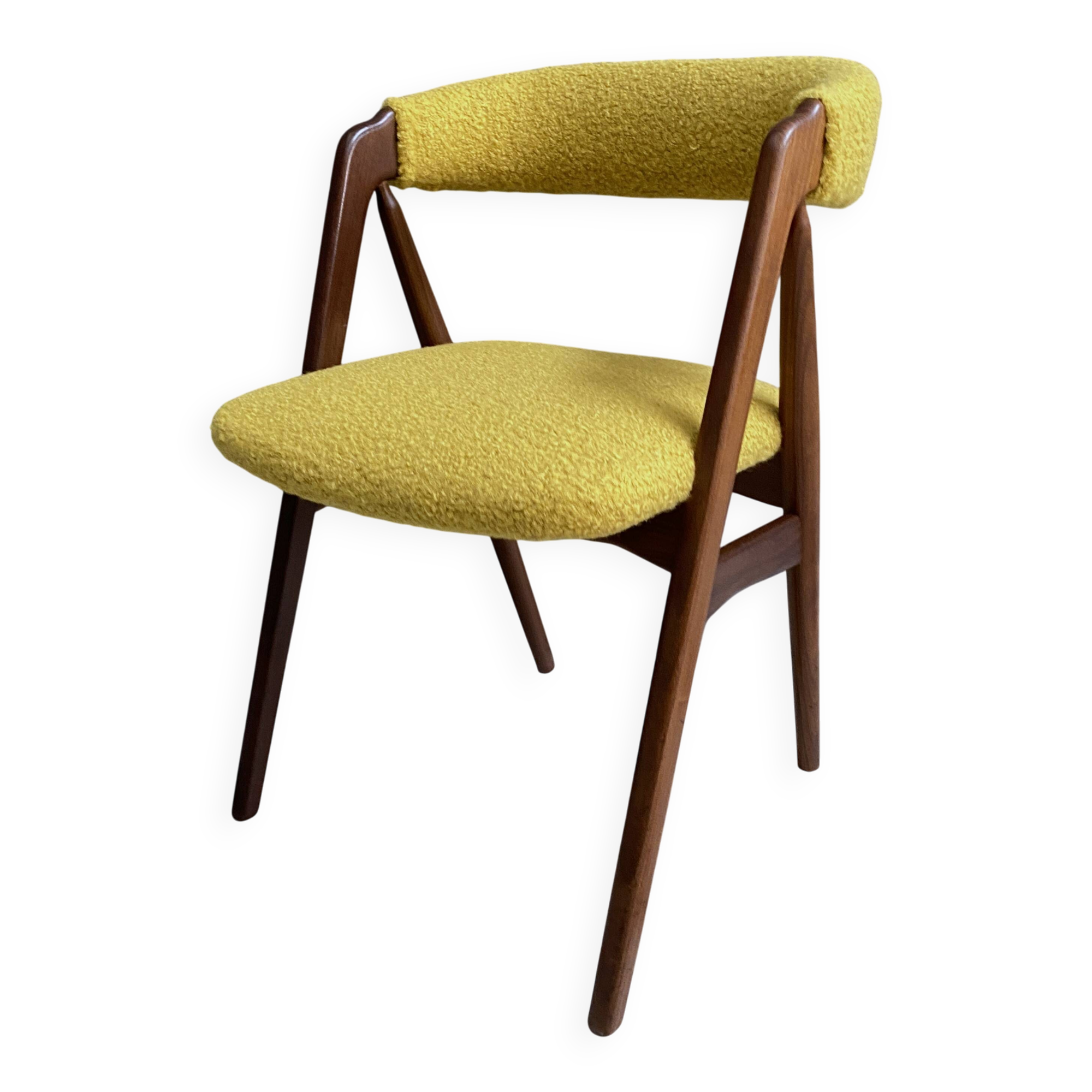Thomas Harlev chair model 205 for Farstrup in yellow Boucle