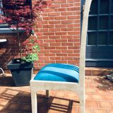 Vintage chairs and white marble design