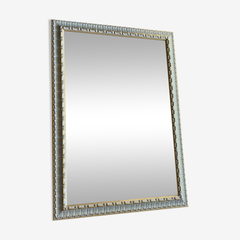 Mirror golden white frame