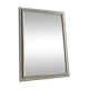 Miroir cadre blanc doré