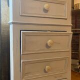 Renovated 19th-century bedside chest.