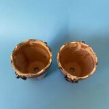 Duo de cache-pots vintage