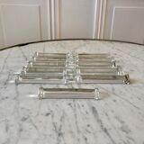 Set of 11 50s crystal knife holders