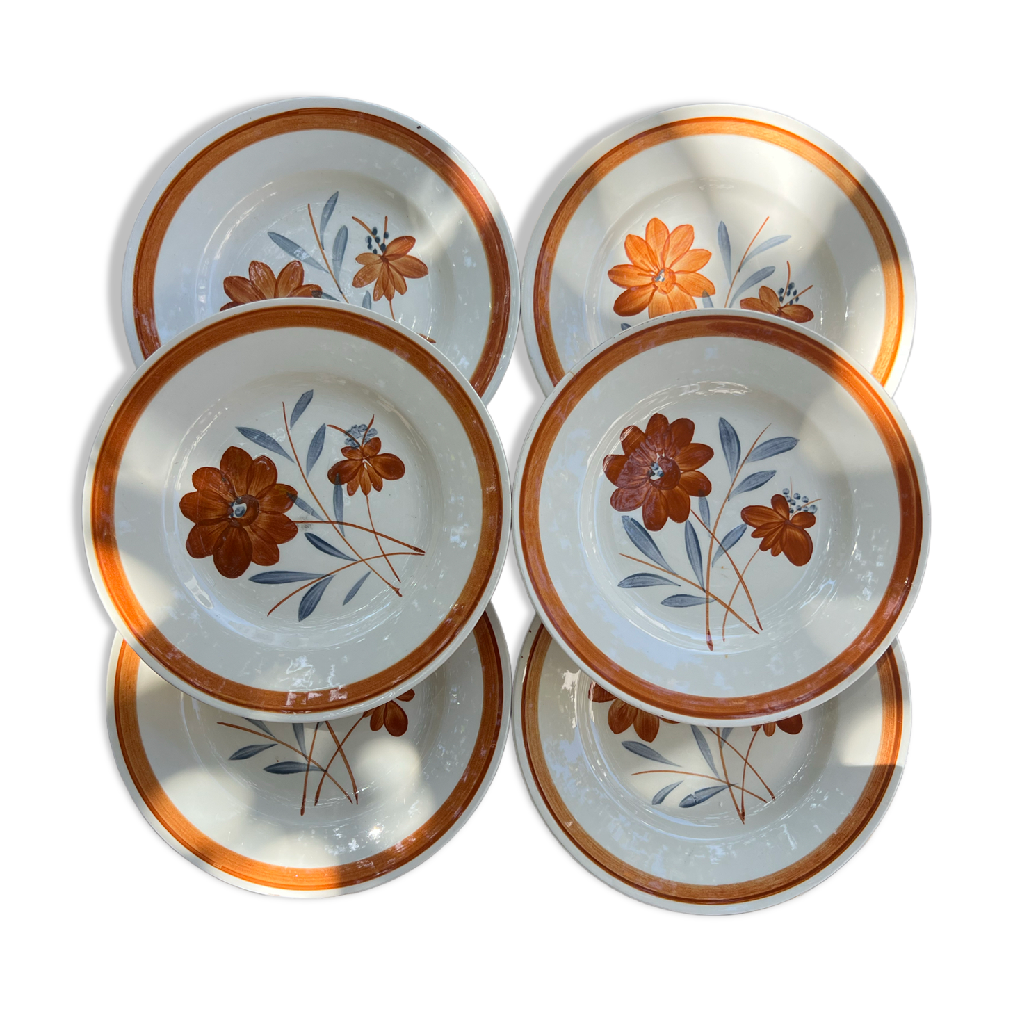 Gien - 6 dessert plates