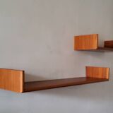 Floating wall shelves, 1960.