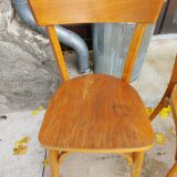 Set of bistro chairs, golden oak color