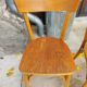 Lot de chaises bistrot couleur chêne doré