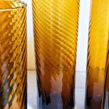 Lot de six verres en verre soufflé
