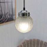 Art deco globe pendant light