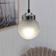 Art deco globe pendant light