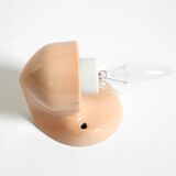 Beautiful Mid Century Modern glass ceramic wall lamp by Wagenfeld