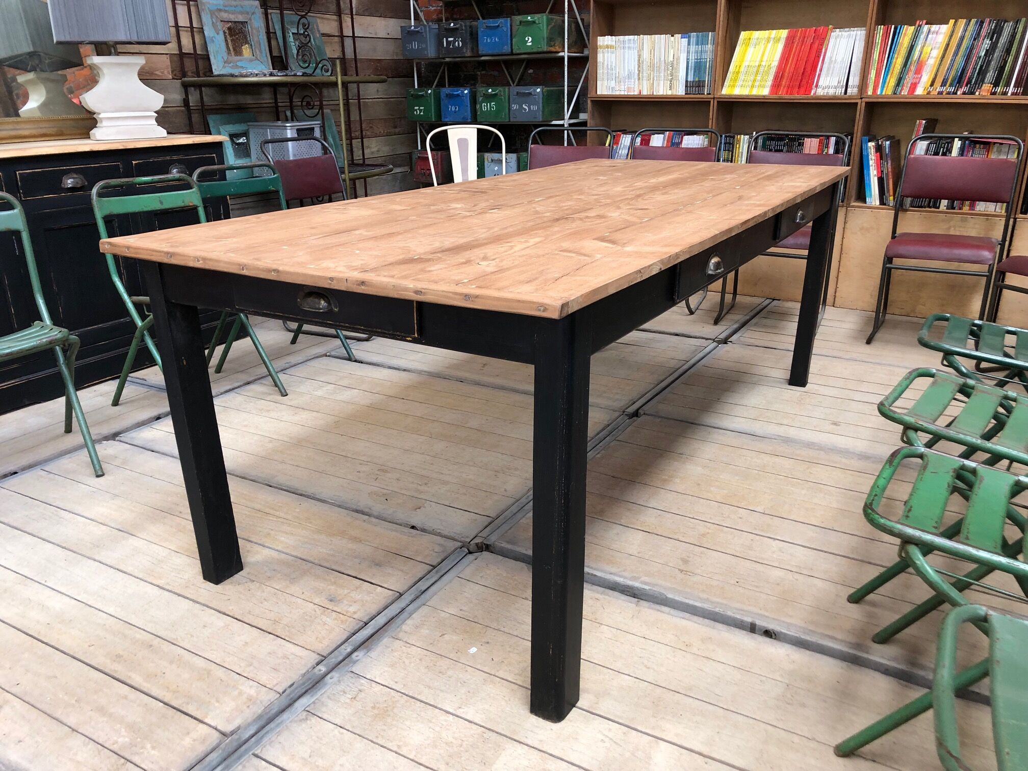 Old community table 6 drawers