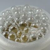 60s 70s Plafoniere gold wall lamp bubble glass space age design