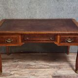Louis XV style marquetry center desk