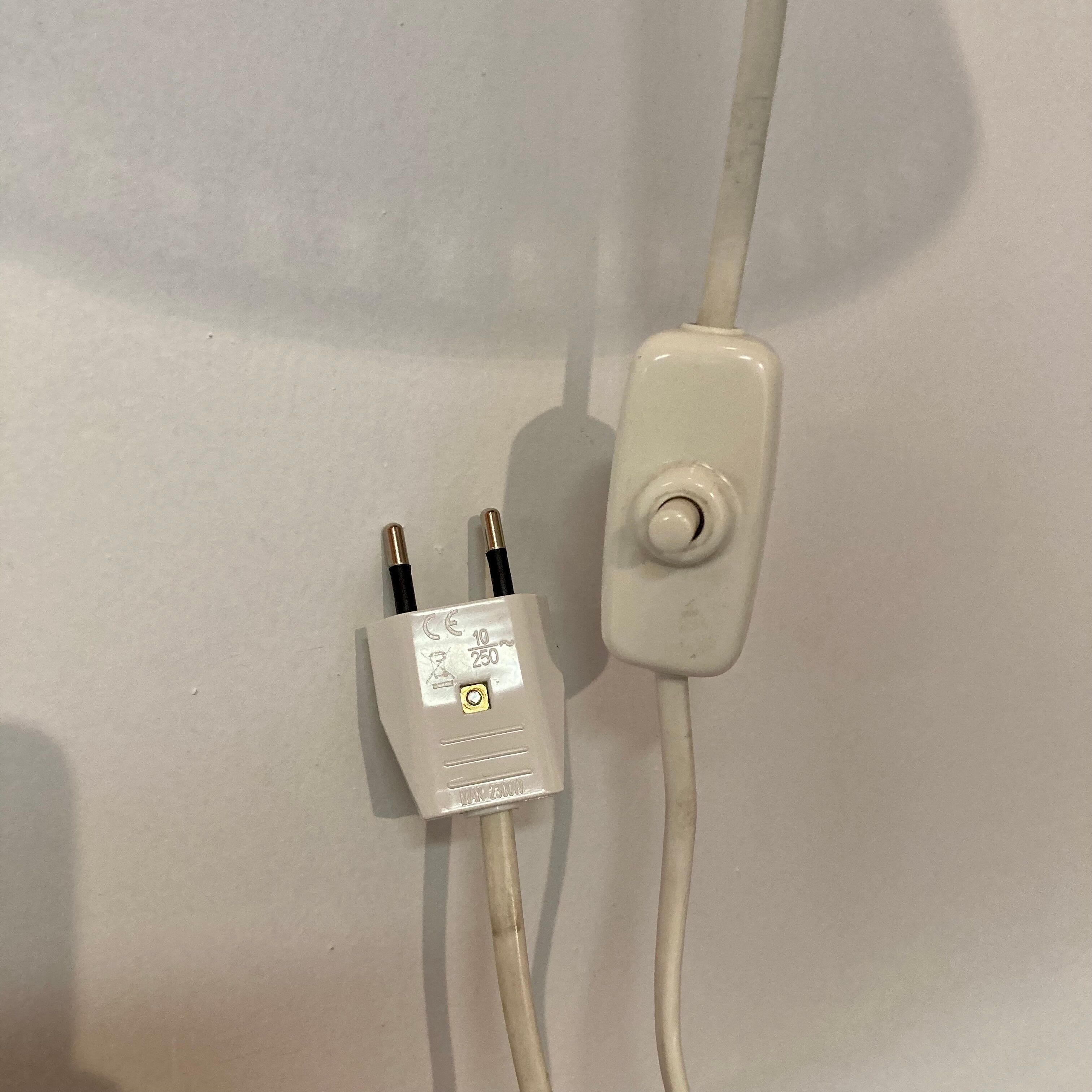 Pair of modular wall lamps Scandinavian design 1950