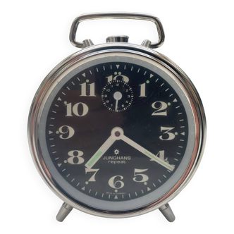 Vintage Silver Alarm Clock Junghans Repeat