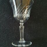 Lot de 5 verres en verre ciselé