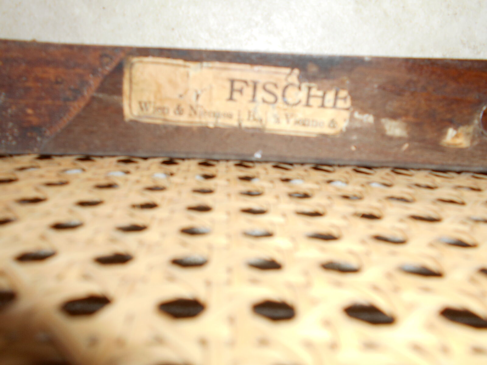 Fischel art nouveau bench in bentwood