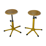 Set of two industrial stools