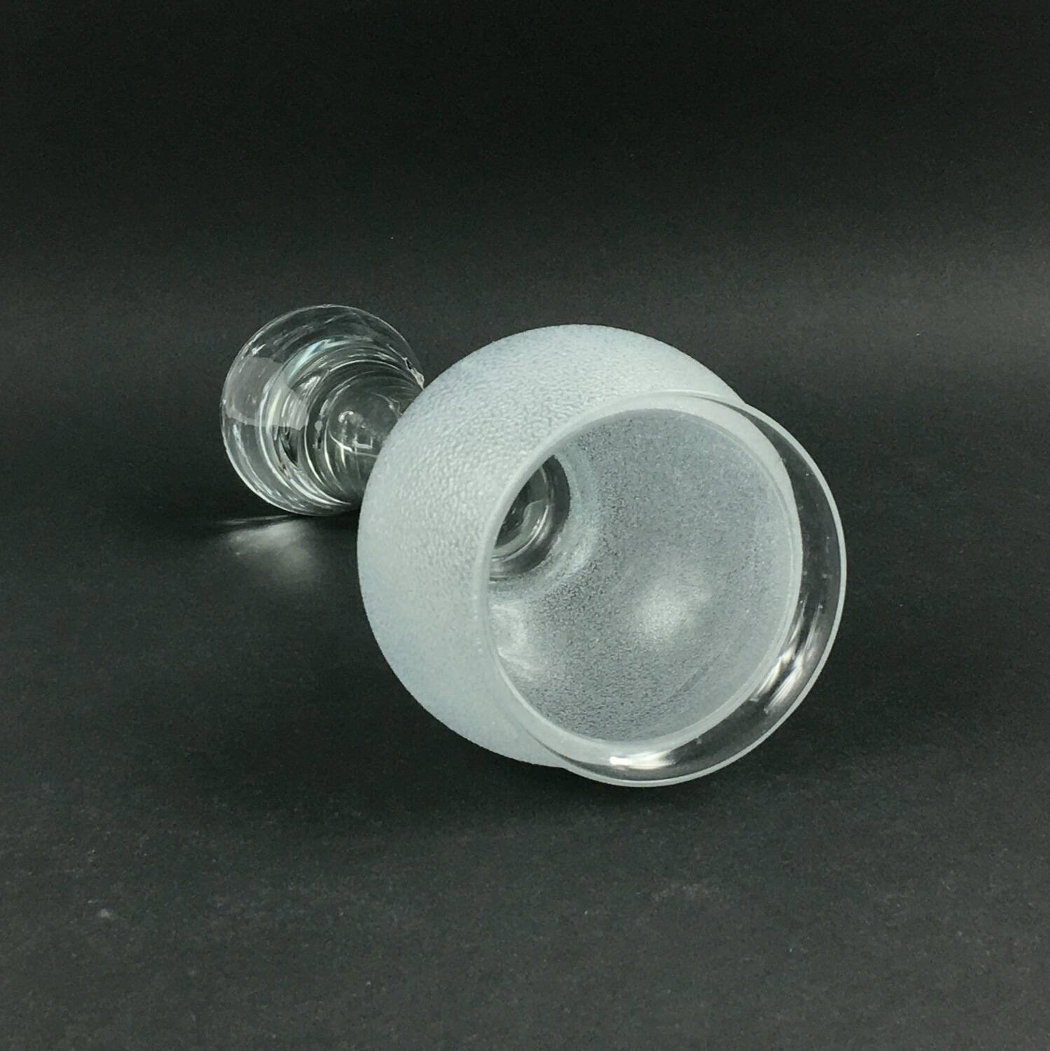 Scandinavian Space Age Minimalist Glass Vase from Bergdala, Sweden, 1970s