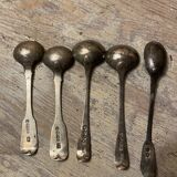 Set of 6 condiment spoons early XXth