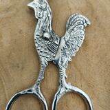 Set of two pairs of antique eggcutter scissors