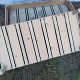 Set of four wooden shelves crate boxes