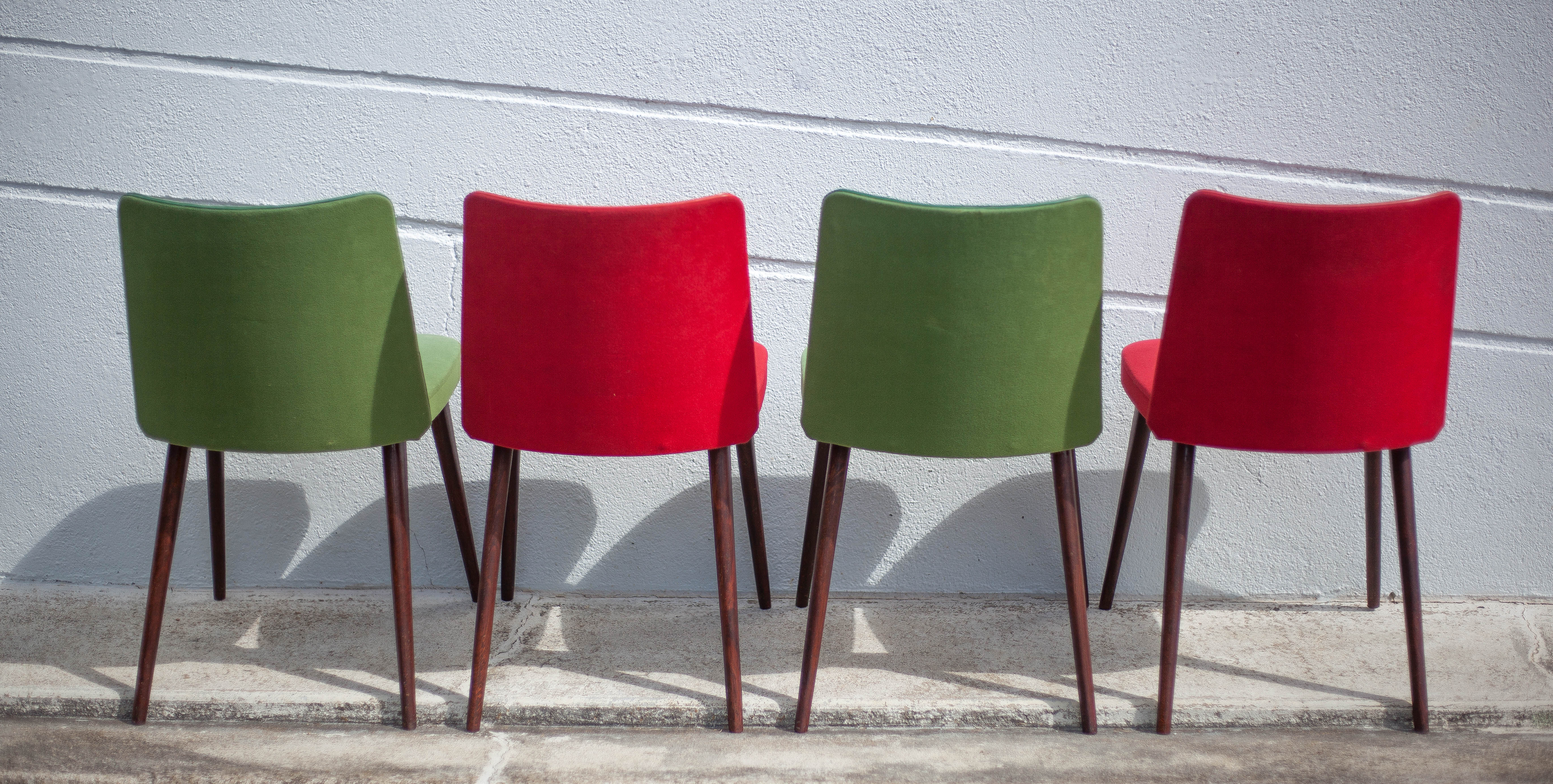 Vintage compass leg chairs, 50