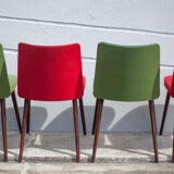 Vintage compass leg chairs, 50