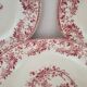 Gien ceramic flat plates. Collection "Bouquets de roses"