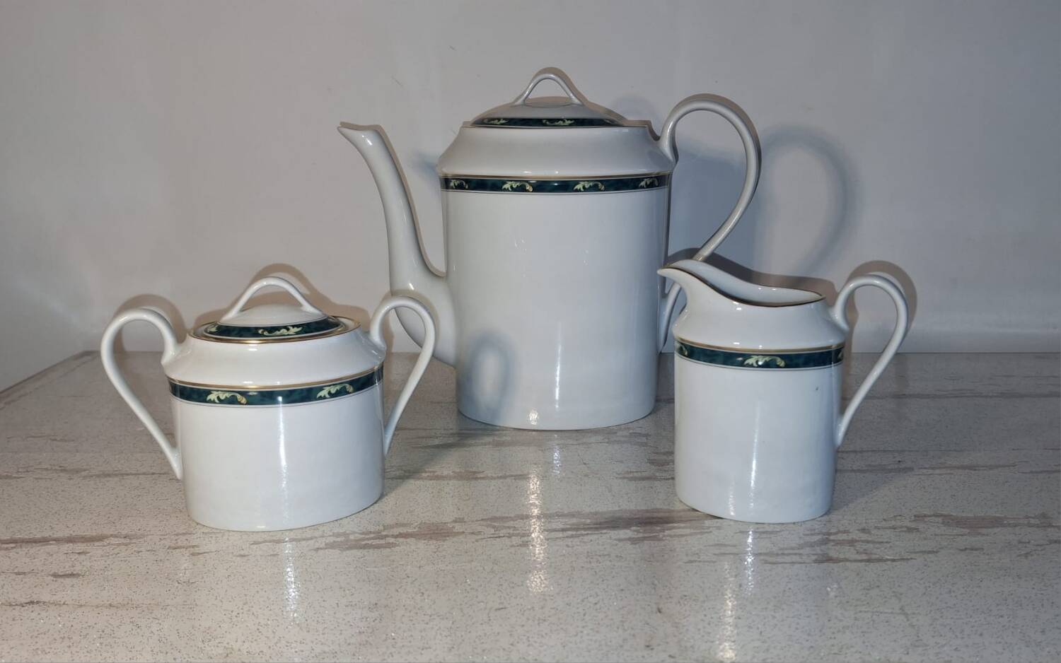 3-piece coffee service – Limoges porcelain – Trianon model
