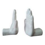 Ceramic bookends