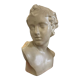 Bust of eros in glazed terracotta