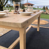 Solid wood dining table