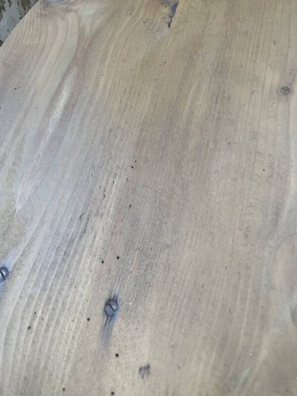 Table de ferme en pin ovale avec allonges 2m